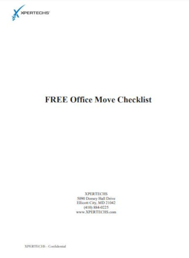 sample office move checklist