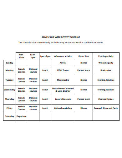 sample-one-week-activity-schedule