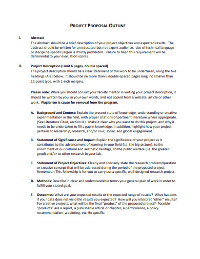 11+ Proposal Outline Templates in Google Docs | Word | Pages | PDF | XLS