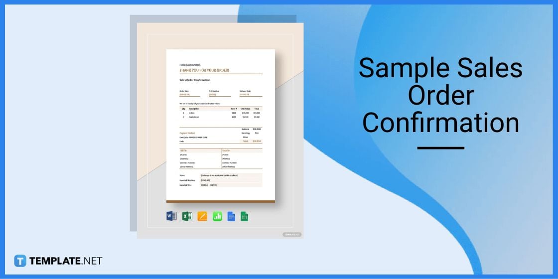 sample sales order confirmation template
