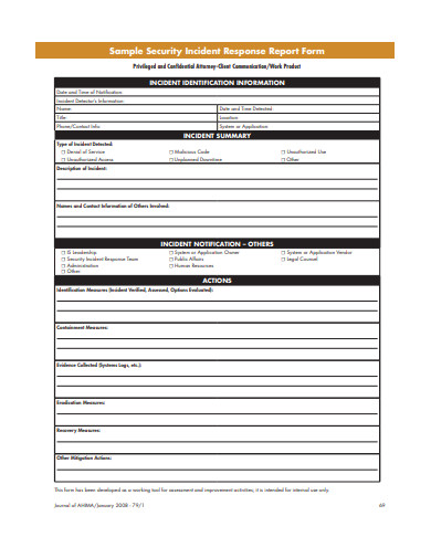 Security Operations Center Report Template