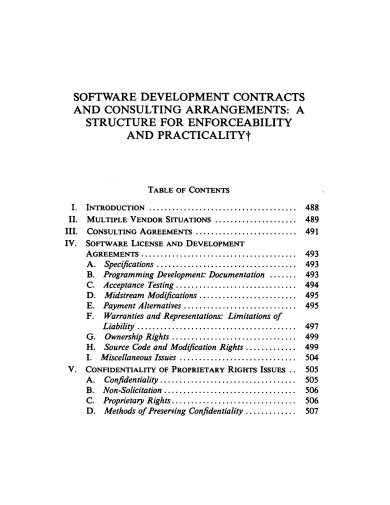 sample software development contract