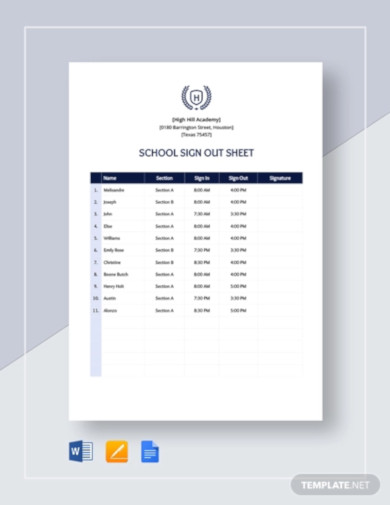 school-sign-out-sheet-template