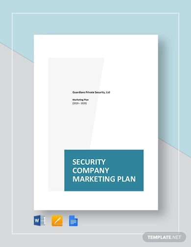 security company marketing plan template1