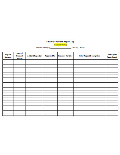 13+ Log Report Templates in Pages | Word | PDF