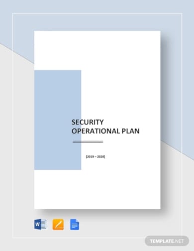 security operational plan template
