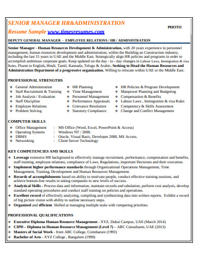 13+ Senior Resume Templates in Word | Pages | PSD | Publisher | In ...