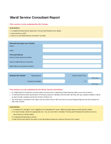 service-consultant-reports