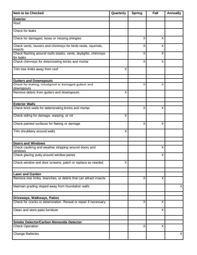 7+ Home Maintenance Schedule Templates in Google Docs | Google Sheets ...