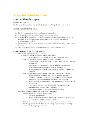 simple lesson plan example in pdf