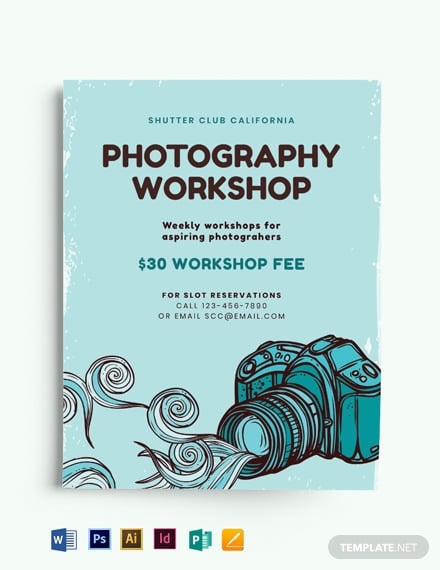 simple photography flyer template