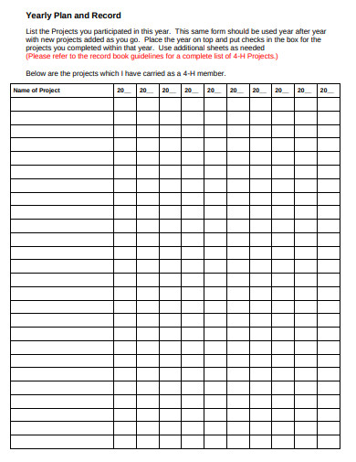 5 Yearly Plan Templates In Google Docs Google Sheets XLS Word 