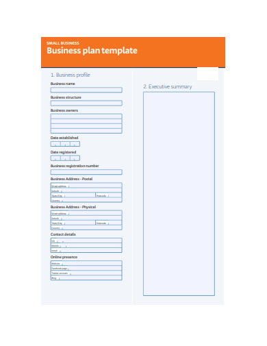 small business plan example