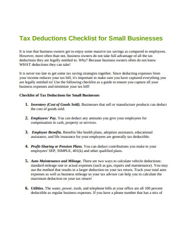 10+ Small Business Checklist Templates - Google Docs, Word, Pages, PDF