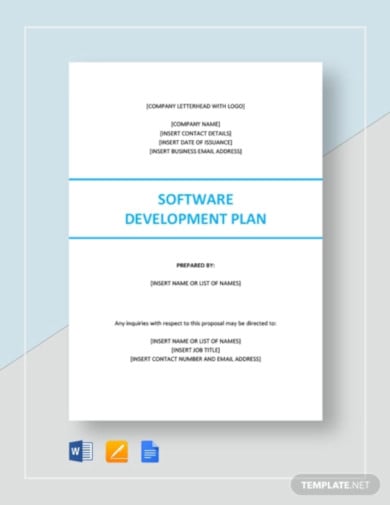 software development plan template