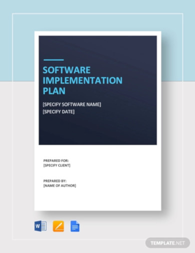 software implementation plan template