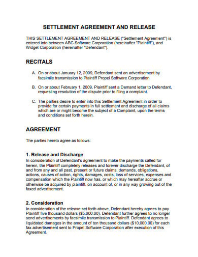 standarad-settlement-agreement-template