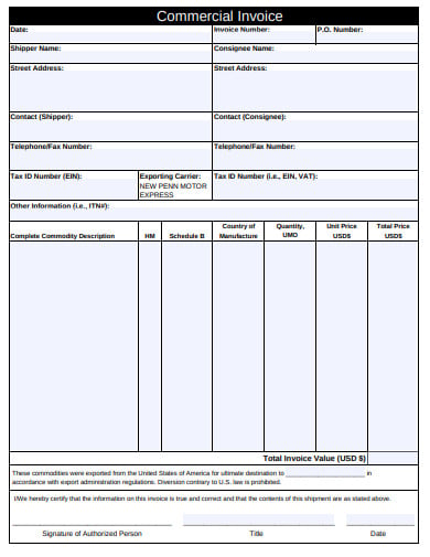 standard-commercial-invoice-template