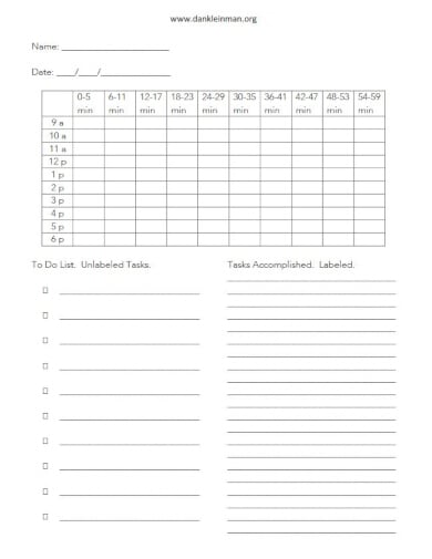 standard-task-checklist-template