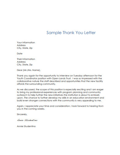 16+ Thank You Letter Templates in Google Docs | Pages | Word