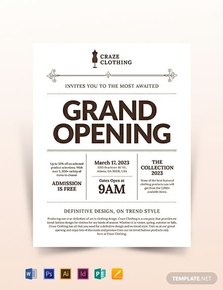store opening flyer template 440x570 1