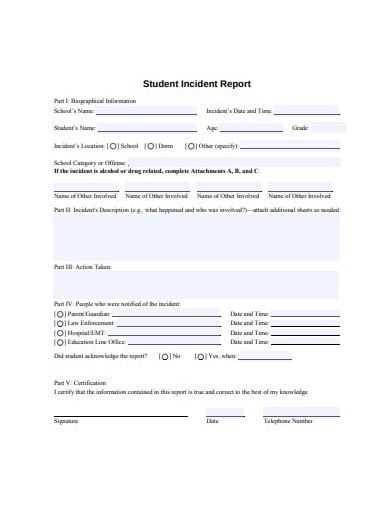 student-incident-report