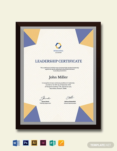 10 Leadership Certificate Templates In Google Docs Word Pages PDF