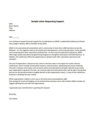 support-letter-free