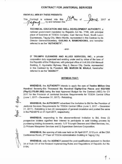 tesda-contract-for-janitorial-services