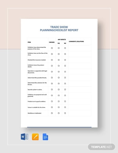 trade show planning checklist template1