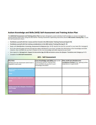 training action plan in pdf