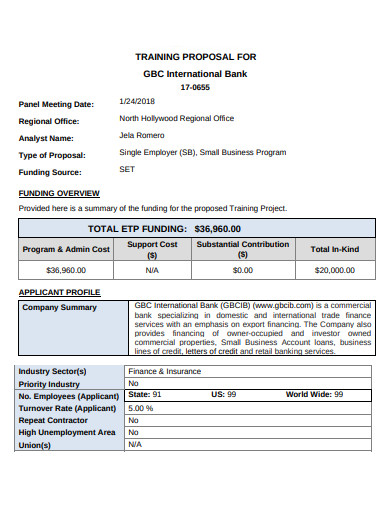 15 Training Proposal Templates Google Docs Word Pages PDF