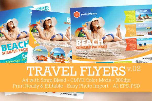 travel flyer template