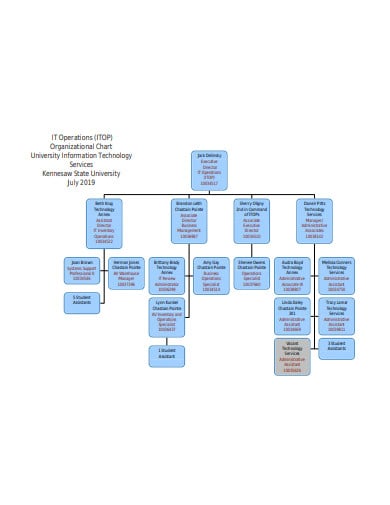 university information technology organization chart