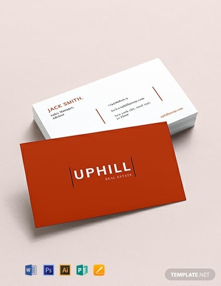 urban real estate business card template 440x570