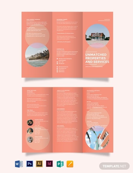 vacation rental tri fold brochure