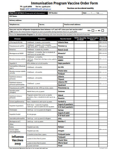 vaccine-order-form-template