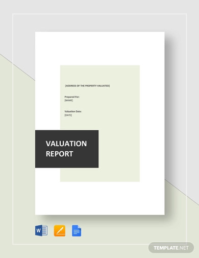 valuation-report-template