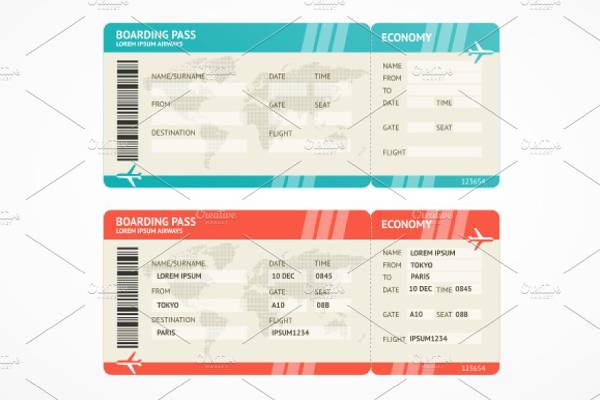 vector-airplane-tickets
