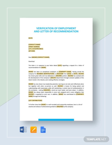 verification-of-employment-and-letter-of-recommendation-template1