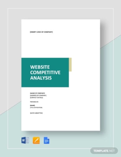 website competitive analysis template