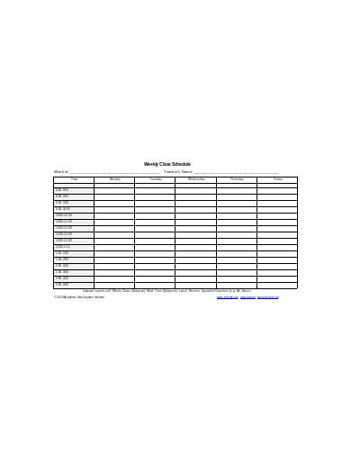 weekly-class-schedule-template