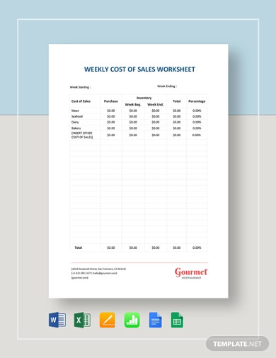weekly-cost-of-sales-worksheet-template