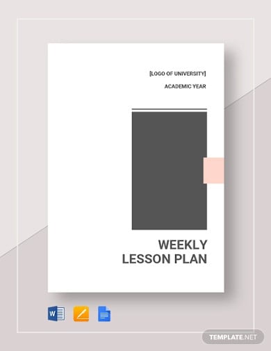 weekly lesson plan template1