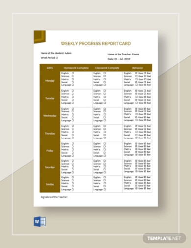 Progress Report Template - 32+ Free Word, PDF, Google Docs, Apple Pages ...
