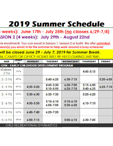 weekly-summer-schedule-template