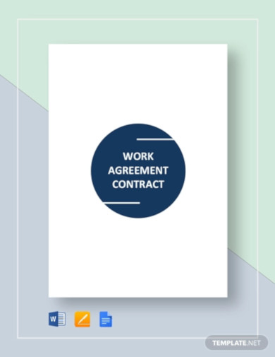 work agreement contract example