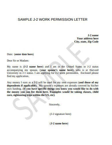 work-permission-letter-template