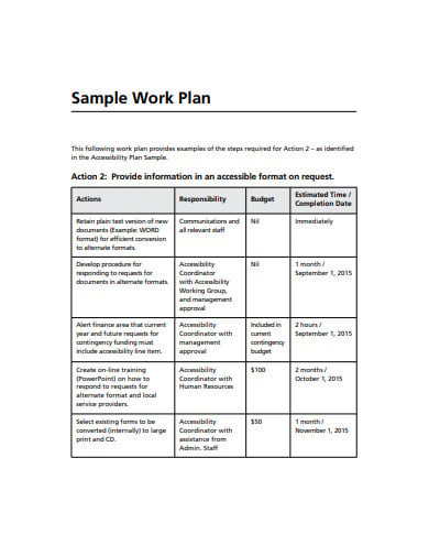 work plan in pdf
