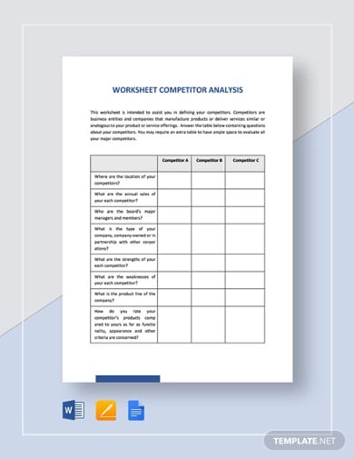 worksheet-competitor-analysis-template
